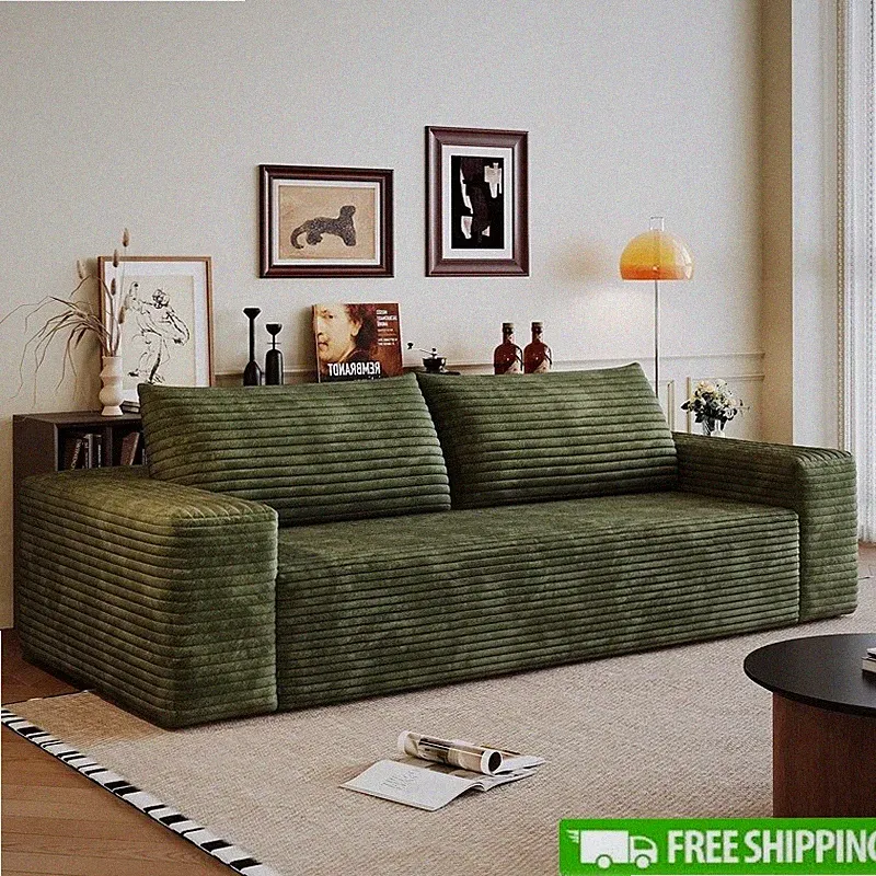 Comfortable 2 Seater Leisure Sofa High-Density Foam Durable Indoor Couch New