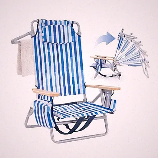 Low Profile Reclining Beach Chair for Adults Supports 300lbs| Oversized