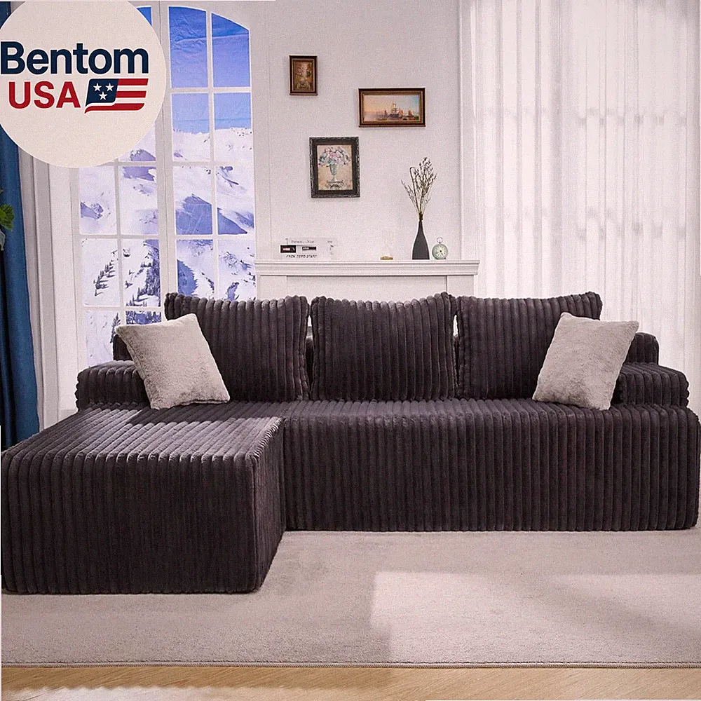 Modular Sectional Sofa Couches L-Shape Couch 3 Seat Modular Sofa Memory Foam Sec